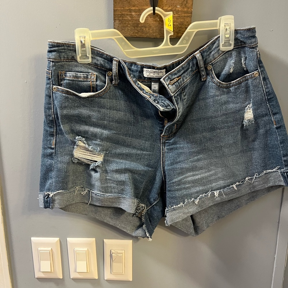 Denim shorts